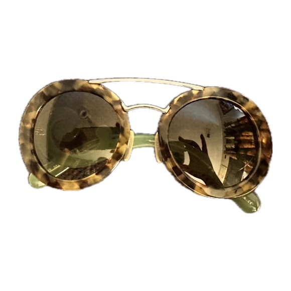 Gorgeous Green/animal print Authentic PRADA sunglasses main image 4